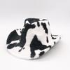 Thickened Cold-Proof And Warm Peach Heart Top Hat, Women'S Velvet Milk Pattern Western Cowboy Hat