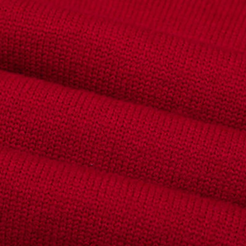 MIIOW Men's V-Neck Scarf Collar Knitted Sweater