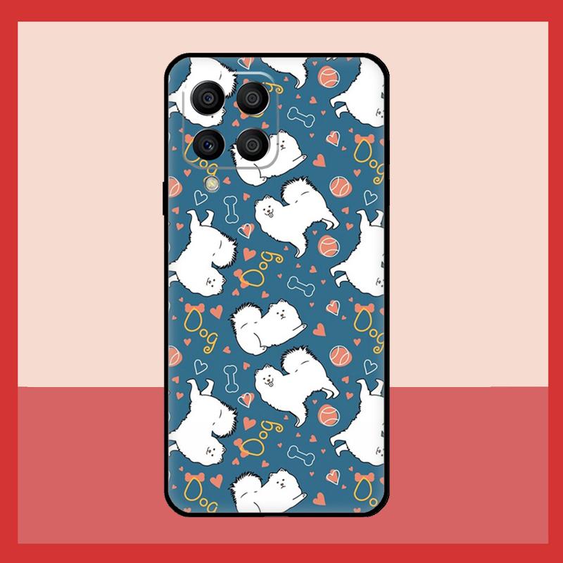 Japanese Spitz Dog Case For Samsung Galaxy M11 M31 M14 M34 M54 M12 M32 M52 M15 M13 M06 M16 M36 M56 M53 M35 M55
