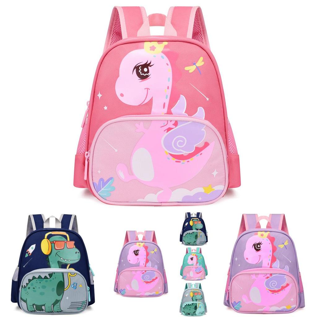 Adorable Cartoon Preschool Backpack For Boys And Girls Oxford Fabric Lightweight