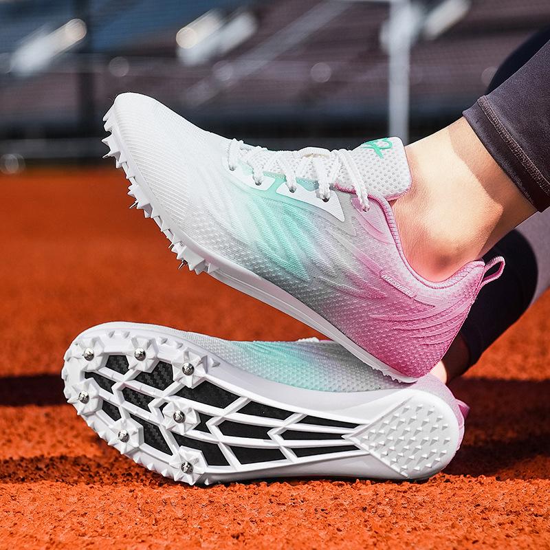 New track shoes training running shoes breathable youth running track shoes training student sports nails