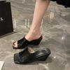 Designer Summer Women Slipper Fashion Elegant Open Toe Wedges High Heel Slides Ladies Casaul Beach Sandalias Shoes