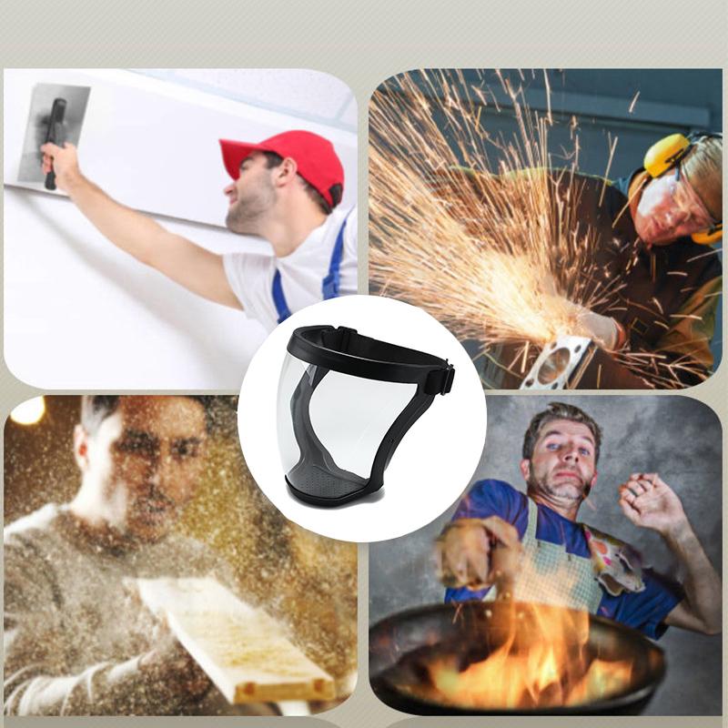 Mască de protecție Protector facial transparent Mască facială de protecție Mască de siguranță în aer liber Capac pentru cap Protecție la locul de muncă Rezistent la stropire