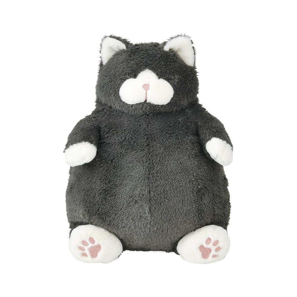 Livheart Cat Body Black Cat Medium Size Cute Cat Body Plush Cat Pillow, "Cat Positivity" Tuna, (Approx. 26cm), Pillow, Toy, Merchandise, 27722-74