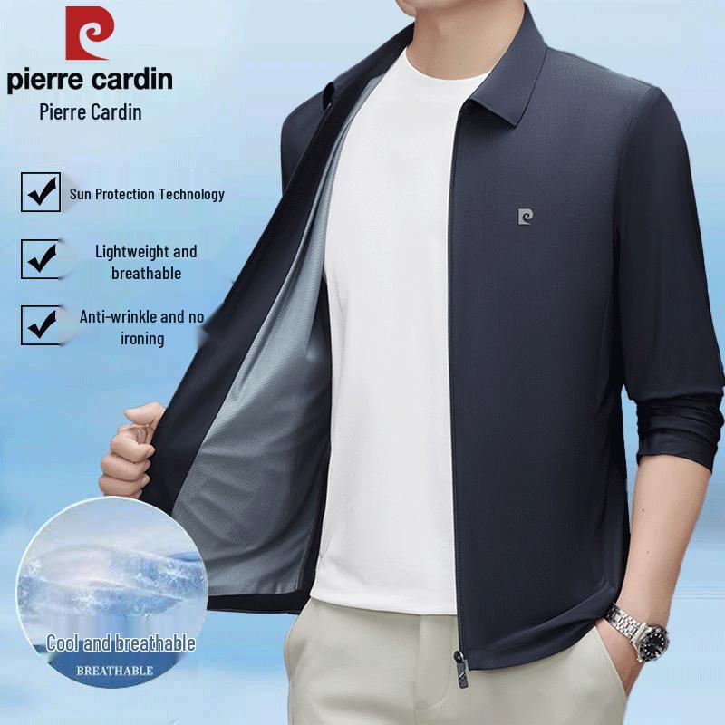 Pierre Cardin Leichte atmungsaktive Sonnenschutzjacke für Herren