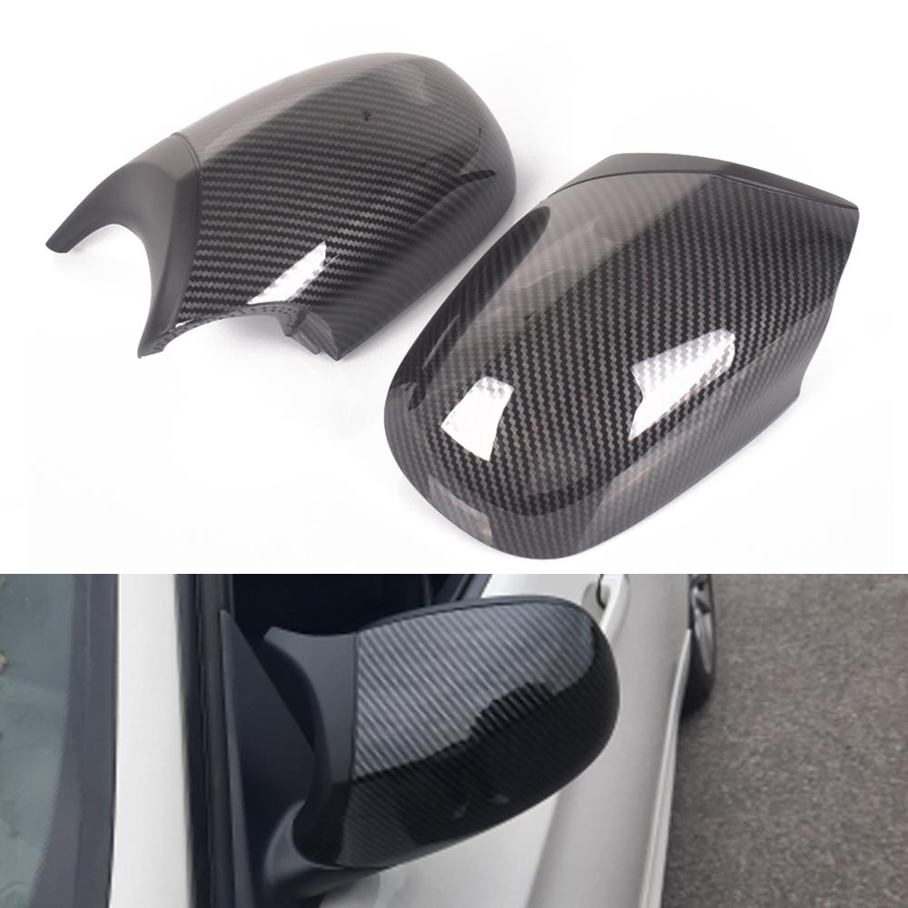 Car Styling Black Carbon Fiber for BMW E81 E82 E87 E88 Pre-LCI E90 E91 E92 E93 LCI M3 Style Rearview Mirror Cover Caps