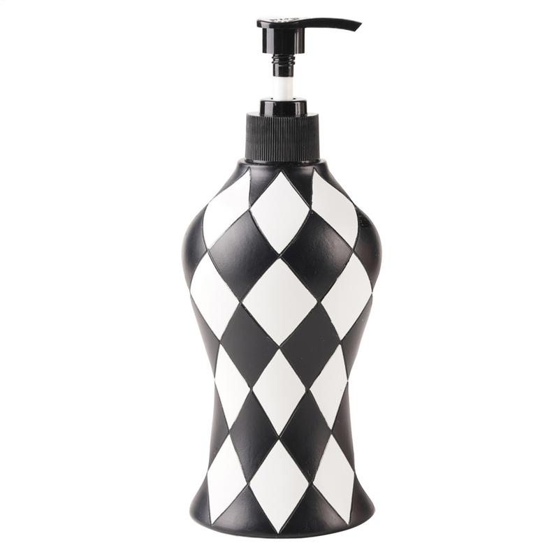 

Handsoap Dispenser Liquid Dispenser Checkered Refillable Vintage Detergent Container with Pump for Kitchen Shower Sink Home China Mainland