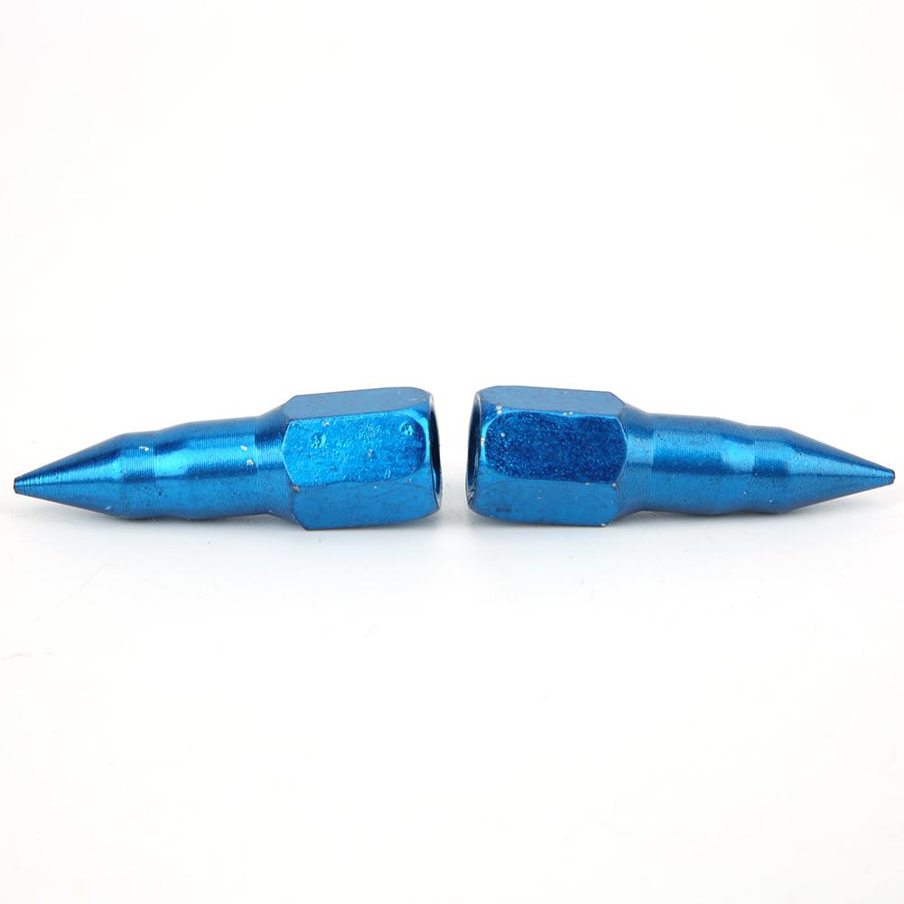 2 Pcs Grse Nozzle All Steel Needle Nose Dispenser Grse Accessory Less thanbr(Blue )