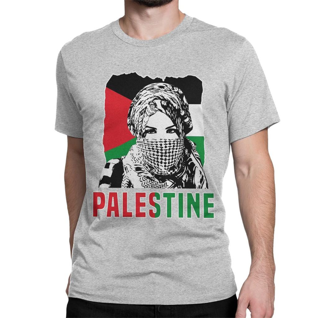 Men Women Shemagh Palestine T Shirts Arabic Hatta Kufiya Keffiyeh Cotton Tops Funny Short Sleeve O Neck Tees Party T-Shirts