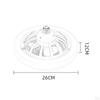 Deckenventilator mit Licht, Lampe, Flache Ventilatoren,