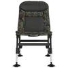 Scaun de pescuit pliabil cu picioare reglabile pentru noroi, model camuflaj
