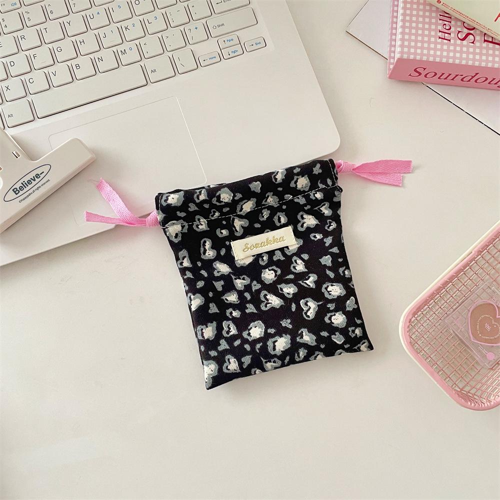 Cute Small Coin Purse Case Drawstring Bag for Women Girls Jewelry Lipstick Cosmetic Storage Pouch