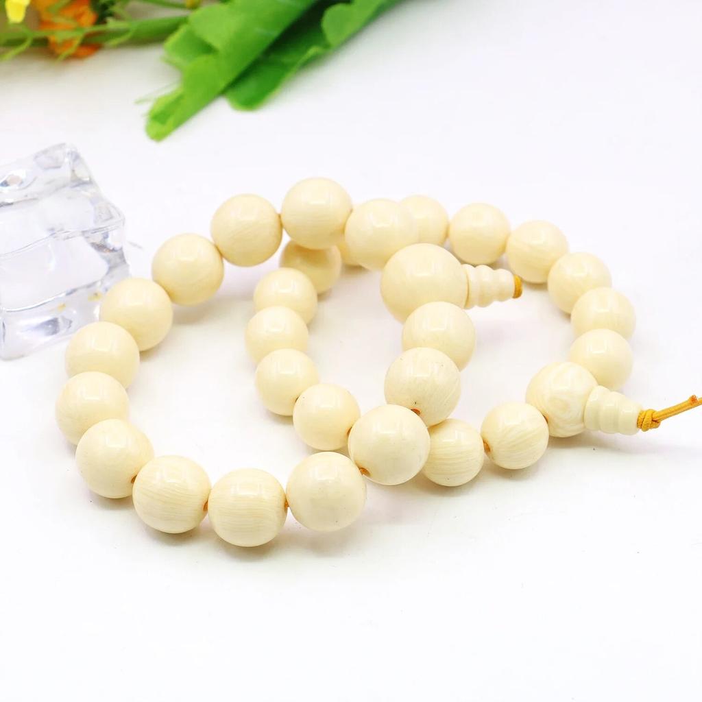 10/14mm Round Beige Beeswaxs Resin Bracelet Tee Amber DIY Anime Jewelry Making Design Women/men Gifts Elastic Bracelets Chain