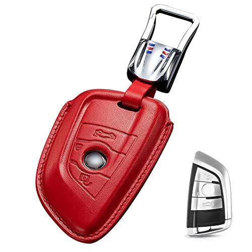 

Чехол для смарт-ключа BMW, чехол для ключа из натуральной кожи с 3 кнопками, роскошный стильный чехол для ключа BMW из акрила 1 2 3 4 5 7 8 серии F45 F46 G20 G30