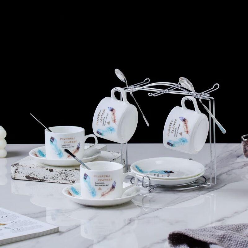 Элегантный европейский керамический набор кофейных и чайных чашек