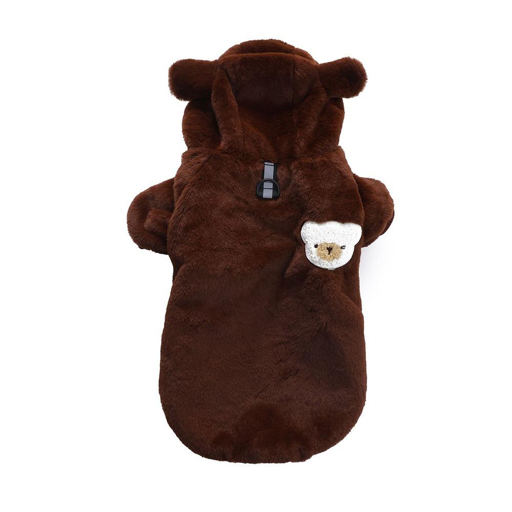 Fashion Thick Pet Dog Hoodie Fleece Rainbow Dog Sweatshirt Soft Warm Puppy Pullover Cold Weather