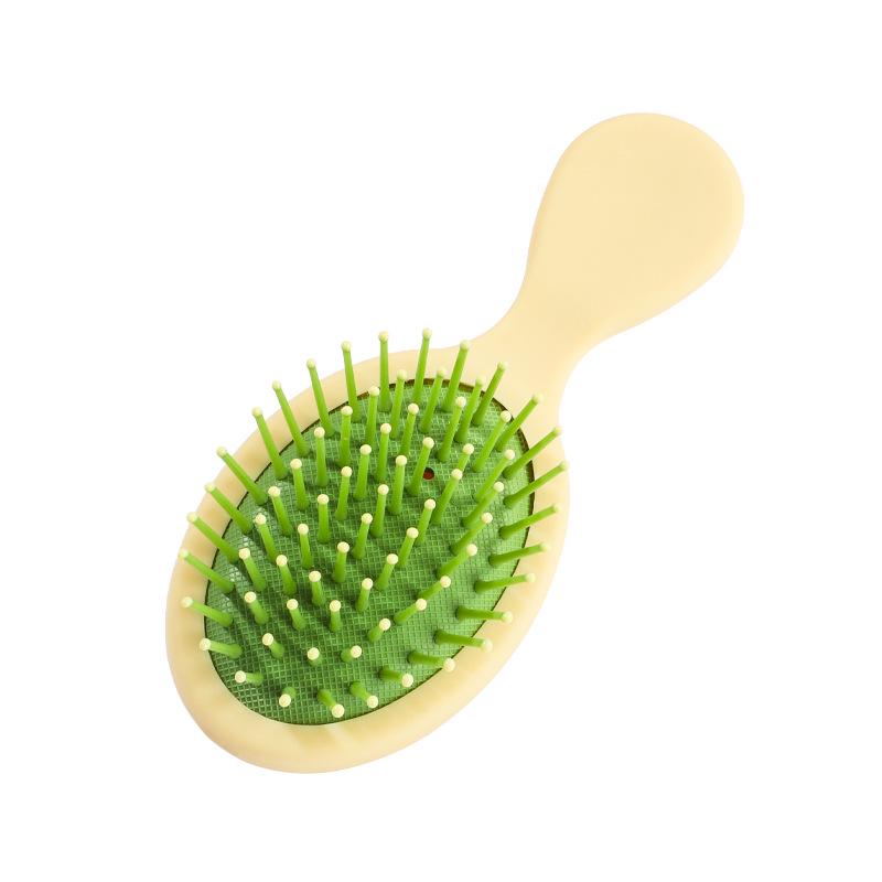 

Mini Macaron Cute Cushion Comb: Cartoon Girly Anti-Knot Hair Comb & Scalp Massager