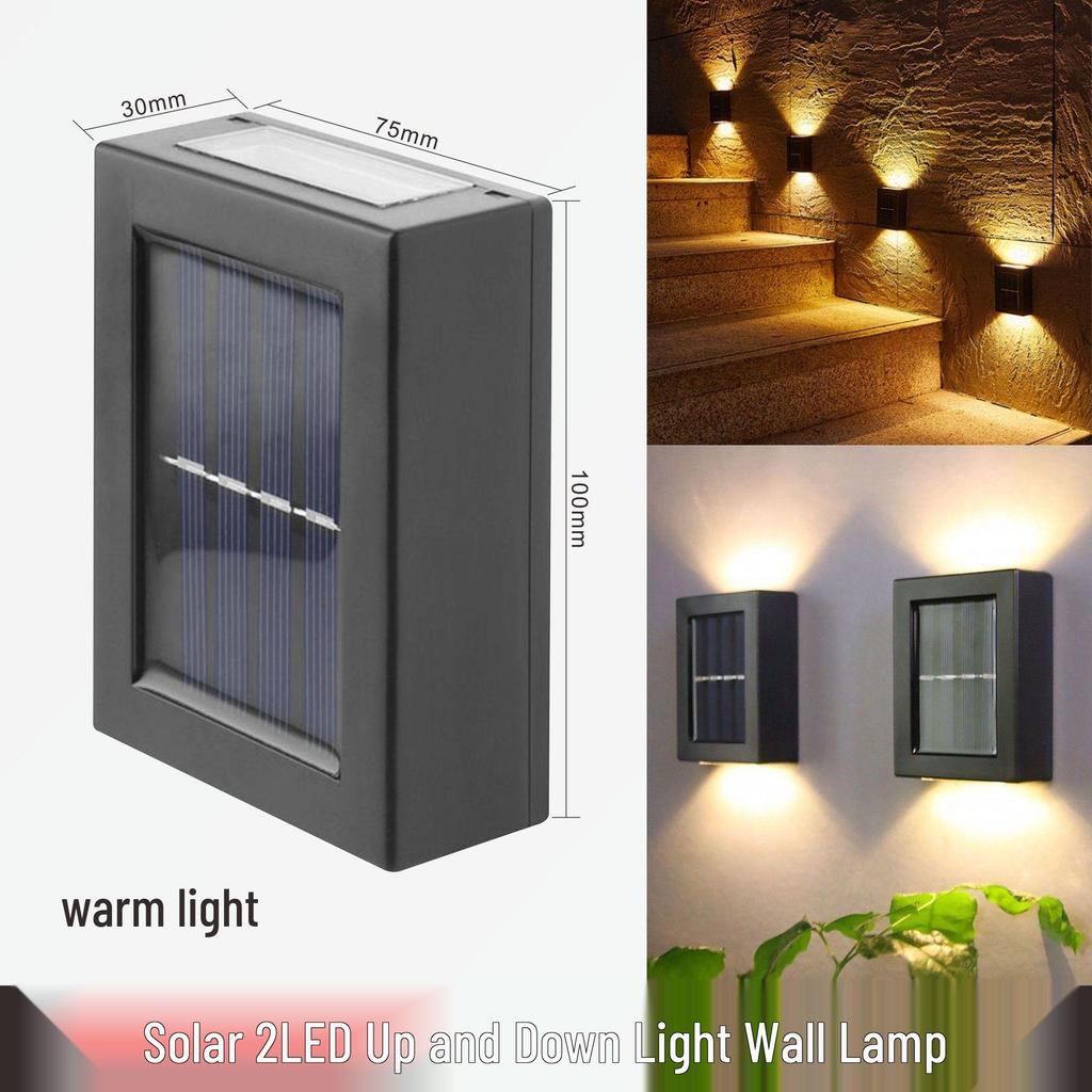 Waterproof Solar Outdoor Wall Light, Wireless Atmosphere Night Light for Balcony and Landscape Arrangement