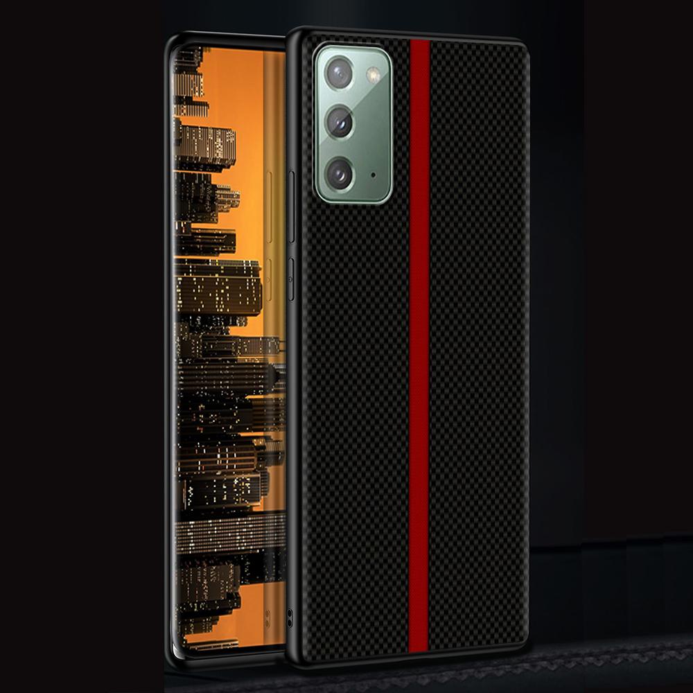 Автомобильный чехол из углеродного волокна для Samsung Galaxy Note 20 Ultra 10 Lite 9 8 A12 A52 A51 S20 FE A50 A71 A21s черный мягкий чехол для телефона