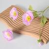 23.6" Tall Artificial Flowers Faux Silk Ranunculus Flower Stems with 3 Heads Blooms And 1 Bud for Wedding Decor Floral Arrangement Table Centerpiece