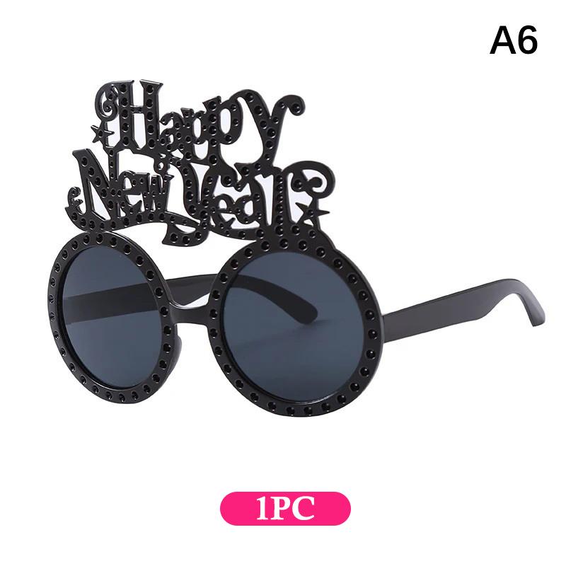 2026 Happy Year Glasses Funny Eyeglasses Photo Props Decoration Party Supplies Year Atmosphere Decoration Glasses