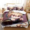 Set da letto cartoni animati stampati in 3D Melty Blood Neco Arc Singolo Piazza e mezza Matrimoniale King Size Set da letto Camera da letto per adulti e bambini Set copripiumino