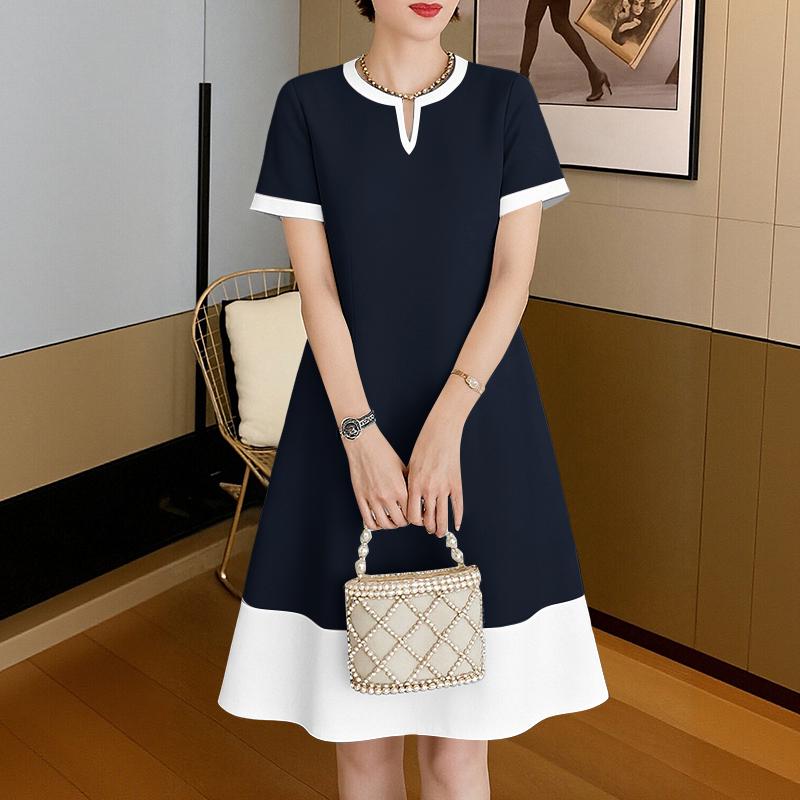 ZANZEA Women Casual Round Neck Summer Short Sleeve Dress