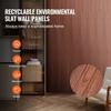 Wood Slat Acoustic Panels 8 PCS 96 X 6 Inch for Modern Wall Black Walnut