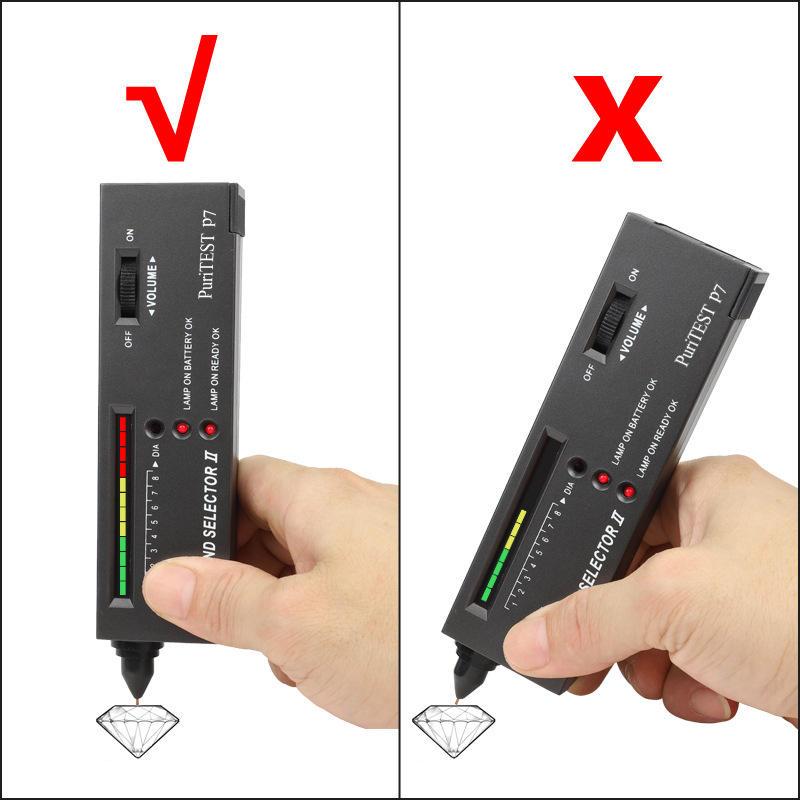 Hohe Genauigkeit Diamanttester Stift Tragbar Moissanit Tester Professionelles Schmuck Edelstein Detektor Werkzeug mit LED Tester Stift