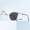 Cat Eye Frame Myopia Glasses Unisex Color Changing Ladies Near Sight Eyeglasses Finished Prescription Sunglasses Eyewear Diopter