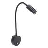 Dimmable RV Reading Light 3 Color Temperature Boat Bedside Flexible Gooseneck Wall Lamp with USB Charging Port 10‑30V Black
