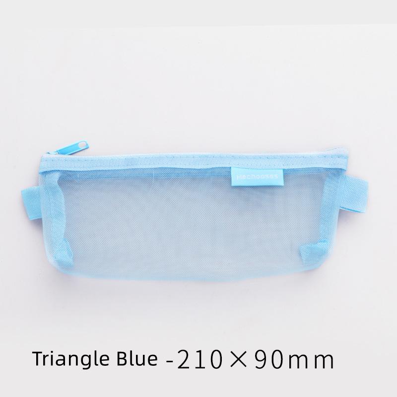 1 pz Semplice Astuccio a Rete con Cerniera Portatile Astuccio Astuccio per Penne per Conservazione di Cancelleria