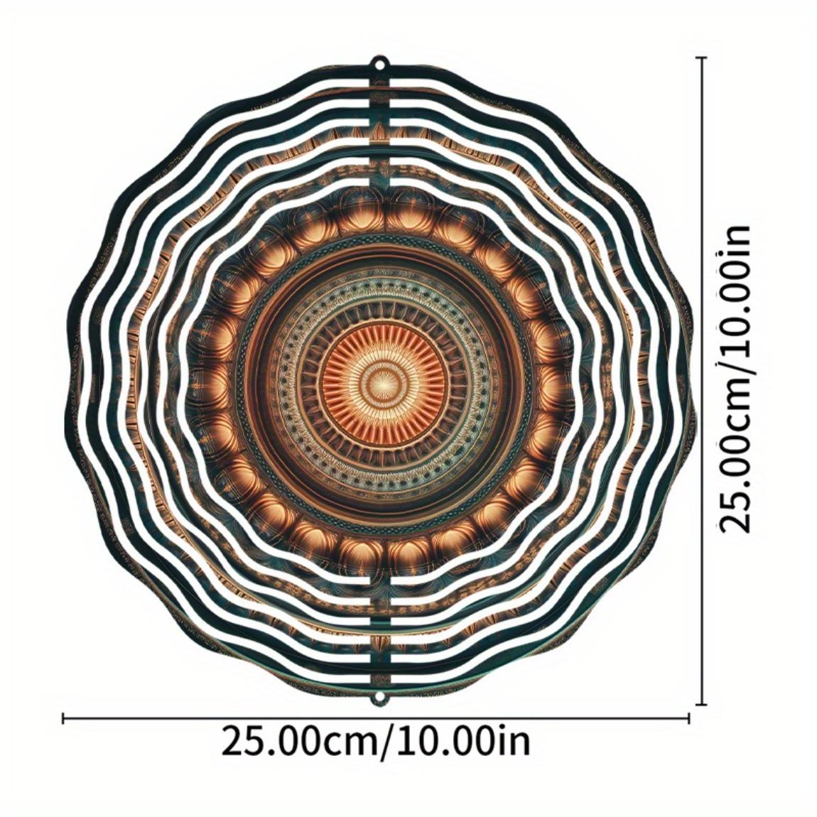 

10 Inch Hanging Wind Chime for Outdoor Decor Elegant Balcony Lawn Garden Decorations Rotating Hook Gift for Spring Summer 01A