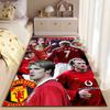 Sports Area Rug, David Beckham Man Utd Champions Trophy Collage Red Poster, Fan Cave Decor, Non-Slip Mat