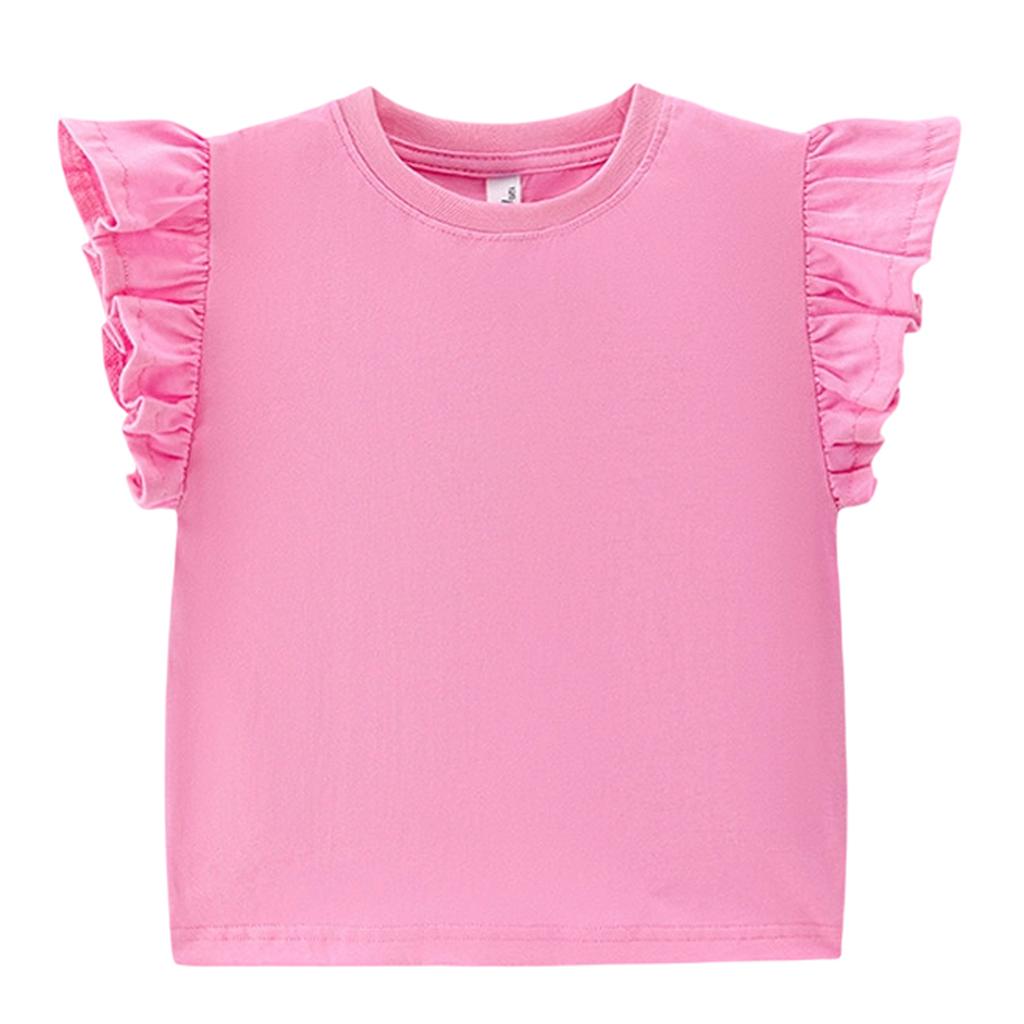 Children's Casual Short-sleeved Printed Round Neck Fashionable T-shirt Top