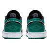 Air Jordan 1 Low Mystic Green Sneakers Unisex Biało-Czarno-Mistycznie-Zielone 553558-113