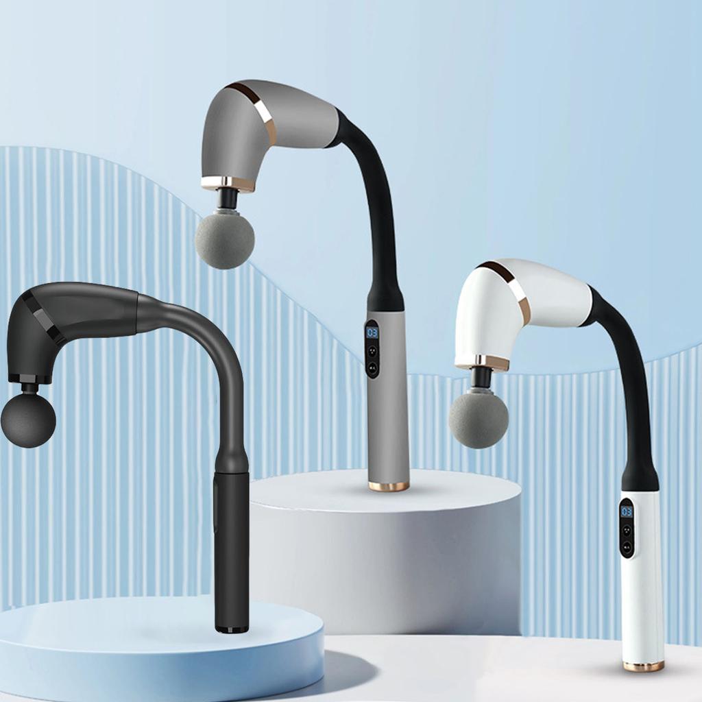 Fascia Guns Electric Massage Guns with Extension Handle Percussion Massager Hammer for Back Neck Waist Leg Back Massager