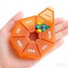 7 Days Pill Storage Box Mini Travel Portable Medicines Dispenser Box Multifunction Plastic Sealer Box Pill Bottle Pill Case