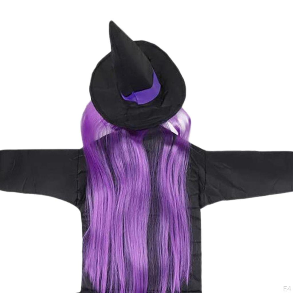 Lighted Crashing Witch Into Tree Halloween Flying for Patio