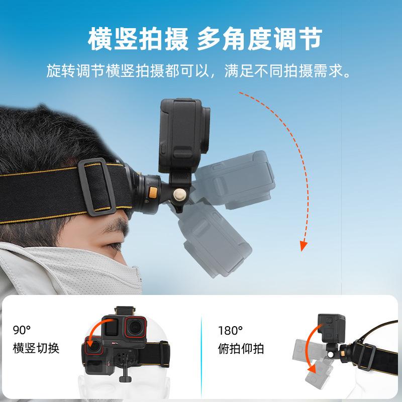 Applicable to DJI Action 5Pro sports camera fixed headband POCKET3 non-slip quick-release strap accessories