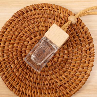 1 Stück Duft Lufterfrischer Duft Parfüm Flasche Ornament Anhänger Quadratische Kappe Leere Flasche Auto Ätherisches Öl Diffusor