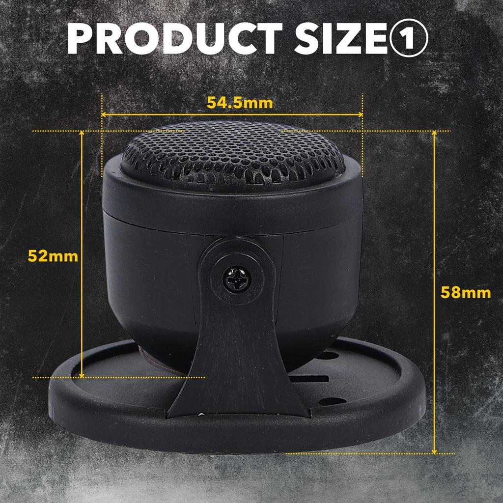 Calm Wish Car Car Directional Mini Compact Custom Universal Fit Speakers, Audio, Subwoofer, Tweeter, Satellite, Stereo, 4-Piece Set,