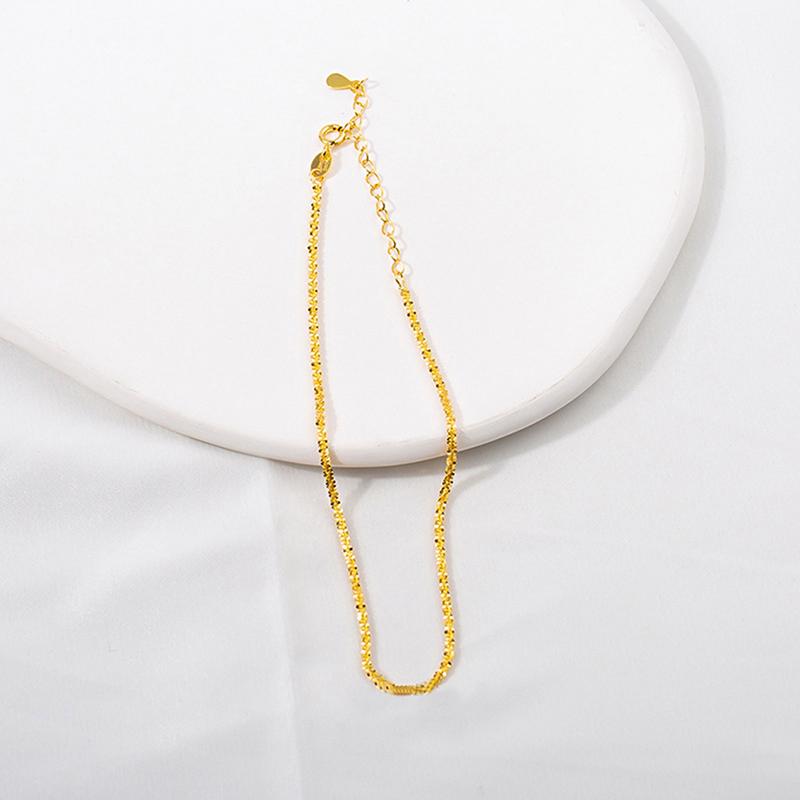 Minimalist Shiny Chains Anklets For Women Girls Friend Foot Jewelry Leg Barefoot
