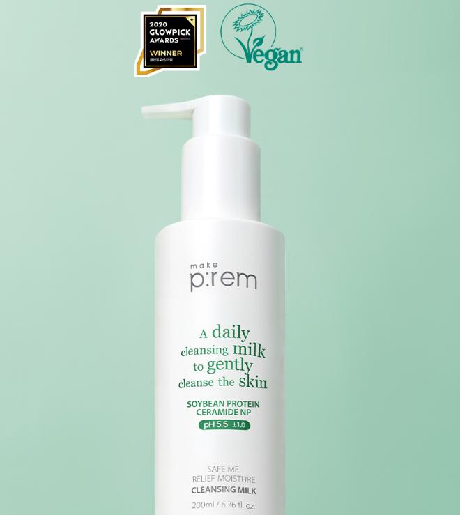 make p:rem Safe Me Relief Moisture Cleansing Milk 200ml