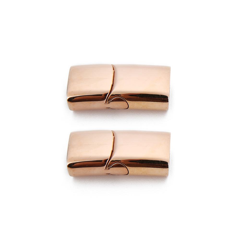 1pc Stainless Steel Magnetic Clasps Connector Leather Cord Magnet Lace Buckle Bracelet End Caps Bracelets Findings Jewelry