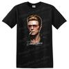 David Bowie Portrait Sunglasses Cigarette Rock Legend T Shirt Vintage Tee
