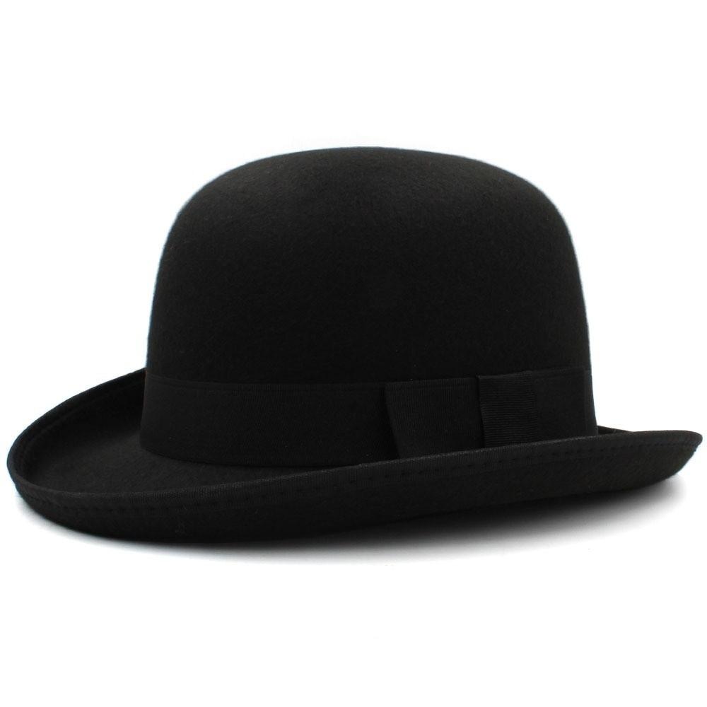 Solid Color Magician Hat Wide Edge Gentleman Hat New Jazz Cap  Men and Women