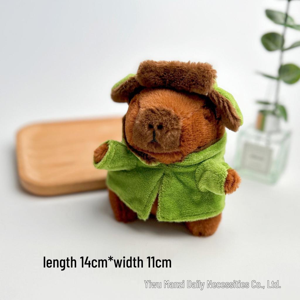 Handmade Capybara Plush Keychain - Cute Bag Accessory