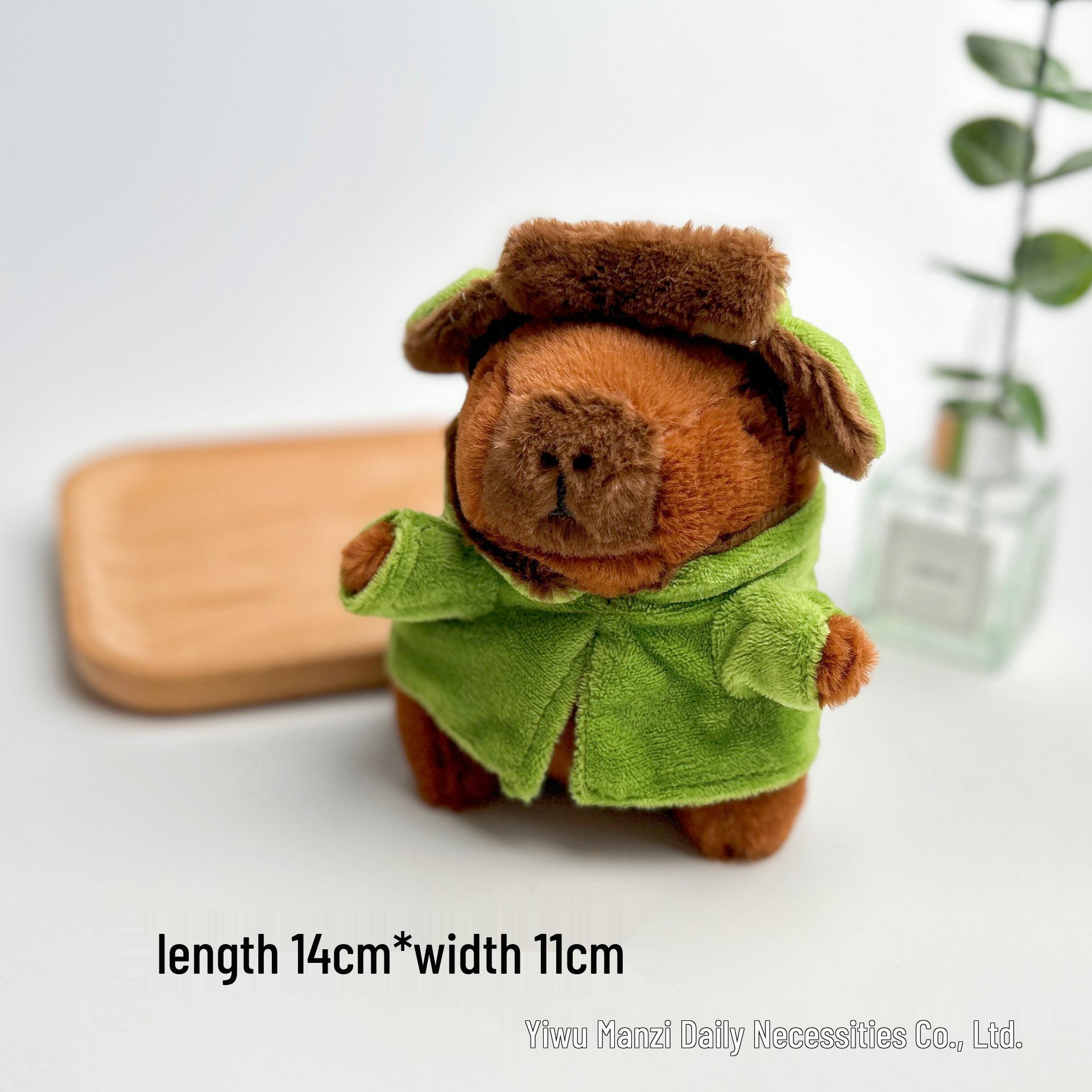 

Плюшевый брелок в виде капибары ручной работы - Милый аксессуар для сумки