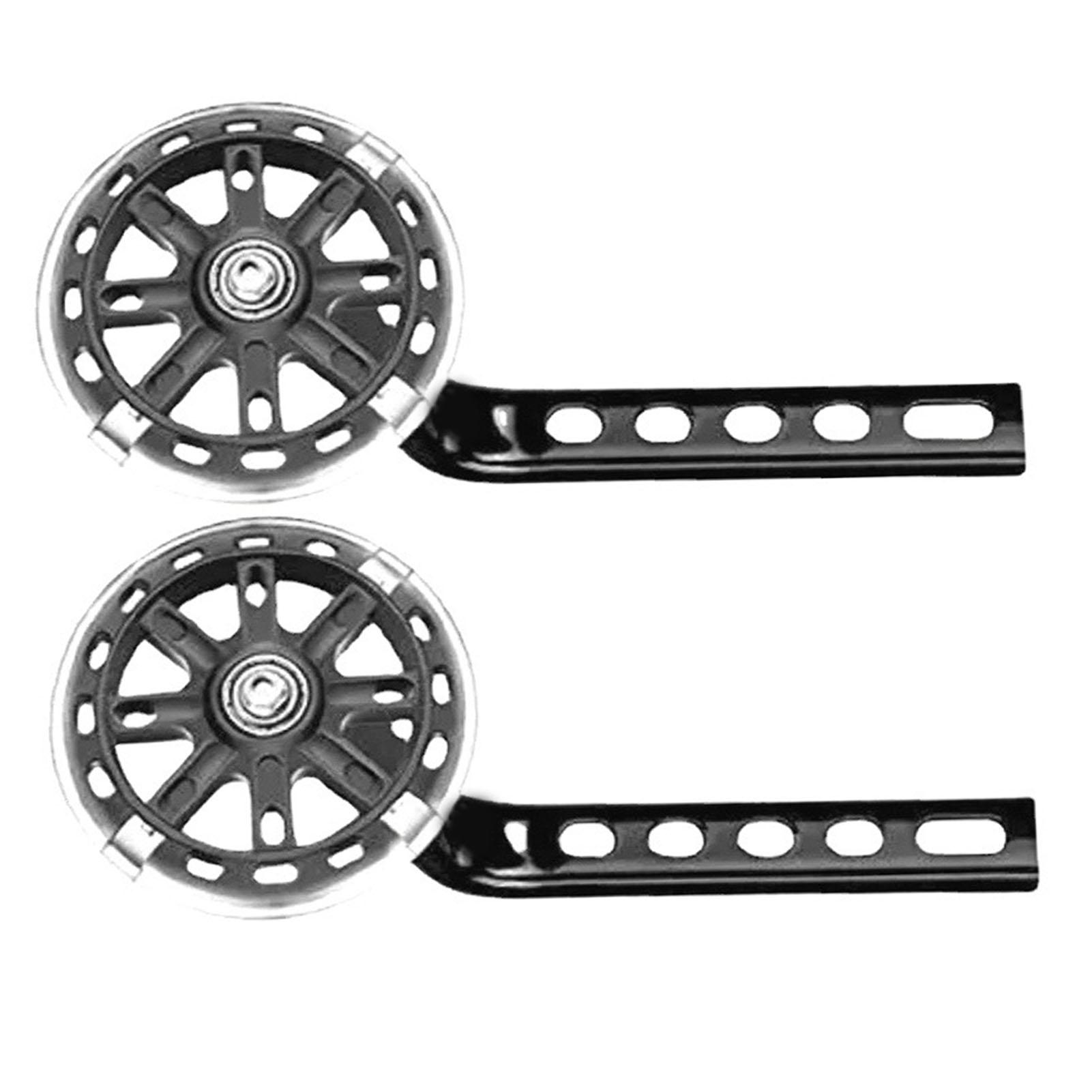 

Kids Bike Auxiliary Wheels Children Bicycle Training Wheels for Boys Girls Safe Riding Black